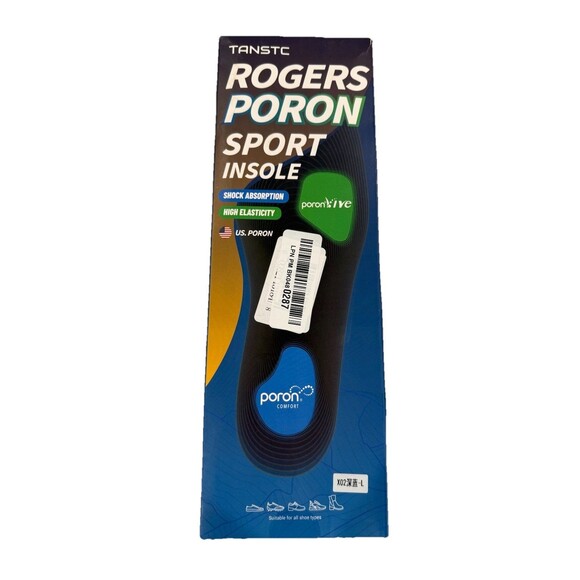 NEW Rogers Poron Sport Insoles X02-L Dk Blue Orthotic- Cut to Size, Arch Support - Picture 1 of 5